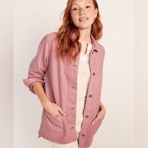 Old Navy Dusty Birch workwear shacket